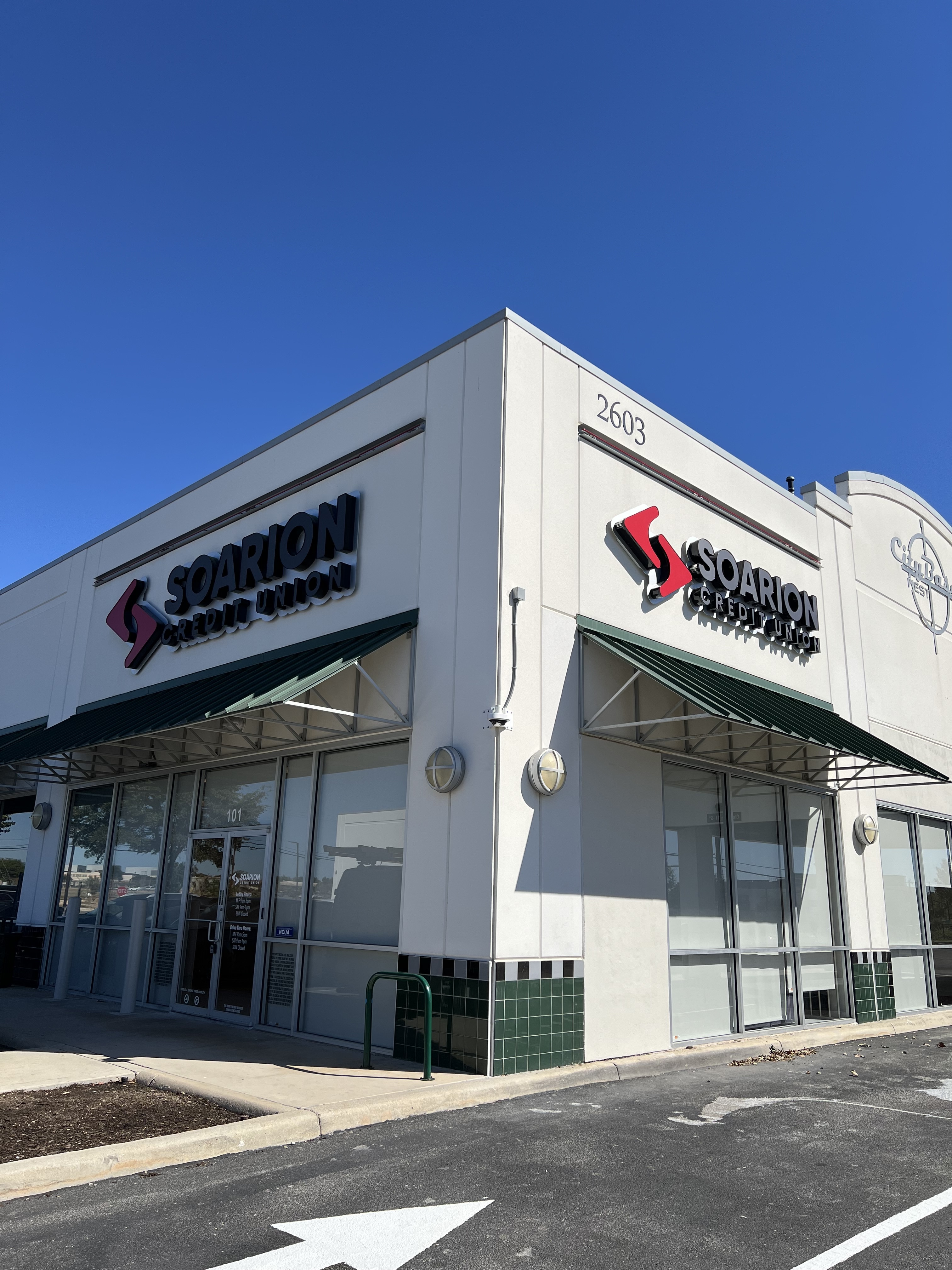 exterior of brooks city base financial center