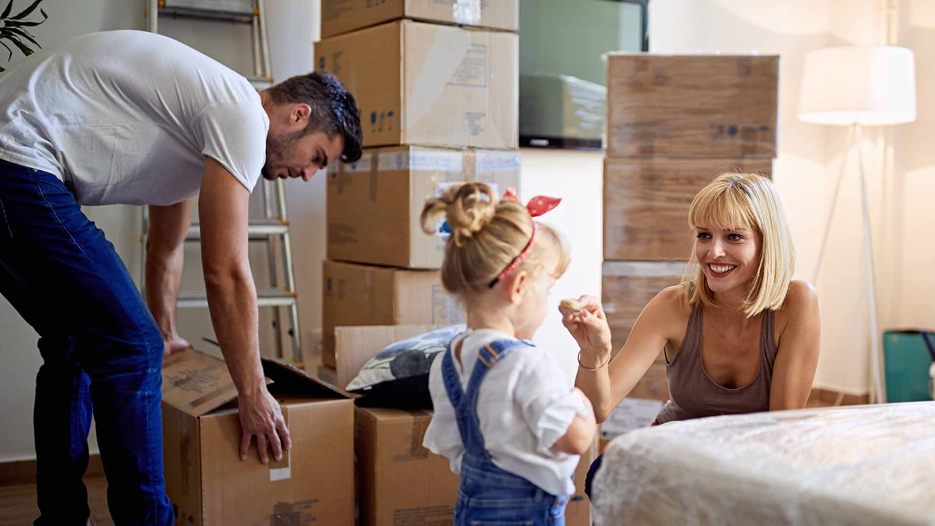 Family moving into new home